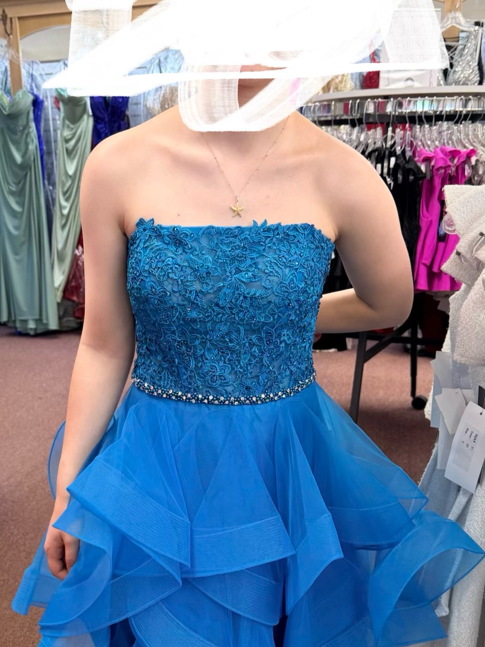 Jovani 24371 Beaded Flouncy Dress